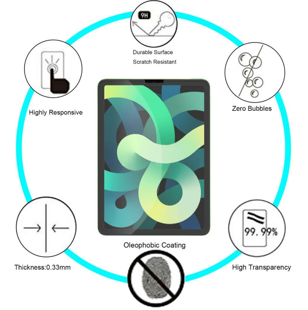 For iPad Air 4 (2020) 10.9'' inch 4th Gen Tempered Glass HD Screen Protector