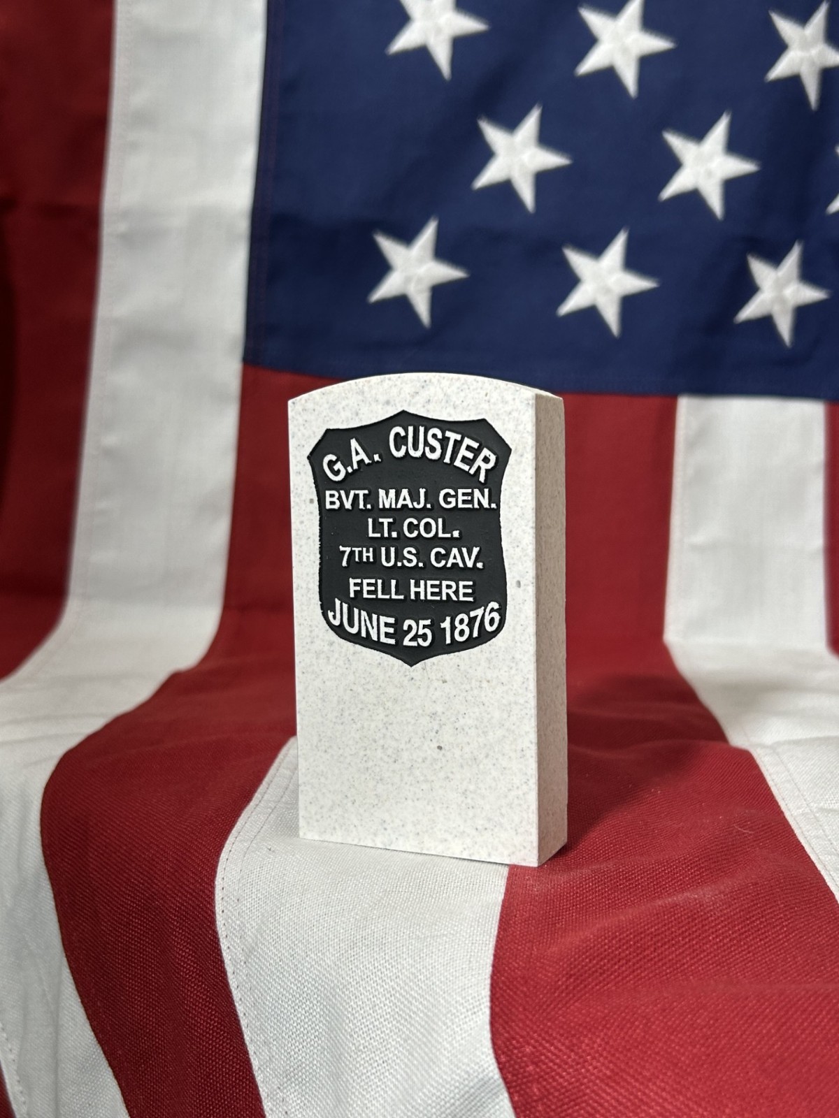 General G.A. Custer Fell Here Marker