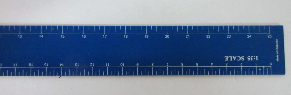 Excel 55779 Scale Model Rulers Deluxe Scale Model Reference Rule 12"