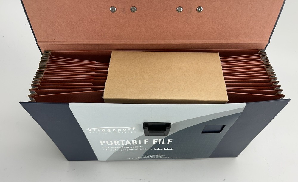 19 Expandable Pocket Portable File Bridgeport