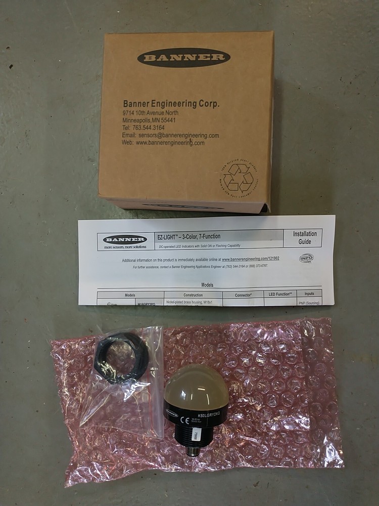 Banner Indicator Light K50LGRY2NQ