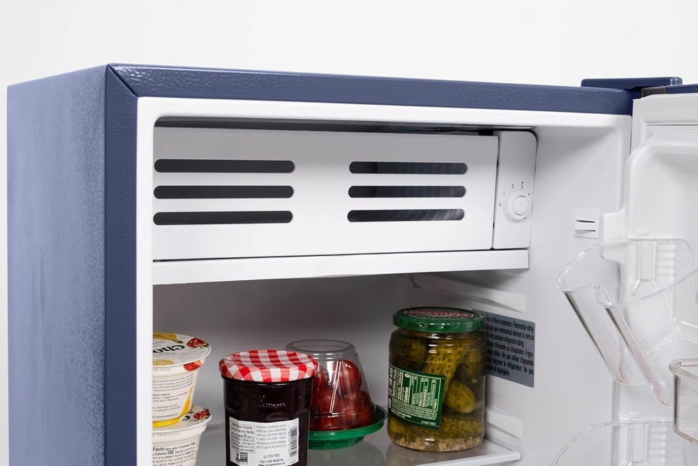 Frigidaire Mini Refrigerator 3.2 Cu Ft Reversible Door Adjustable Temp (Blue)