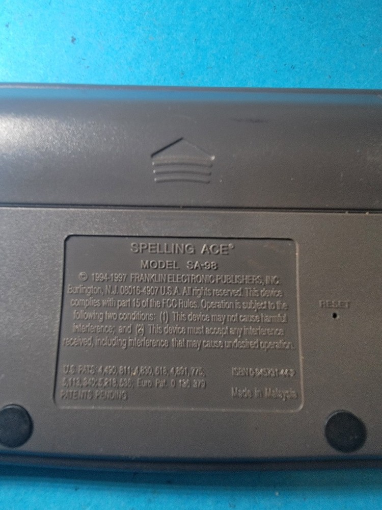Franklin Spelling Ace SA-98 Thesaurus Handheld Electronic Dictionary