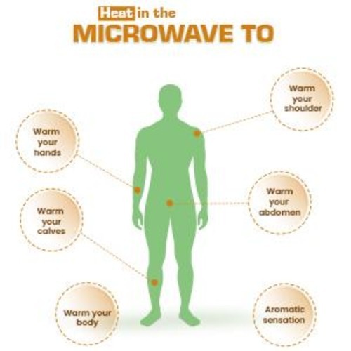 2 - Microwavable Basic Herbal Heating Pads (contains 2 items)