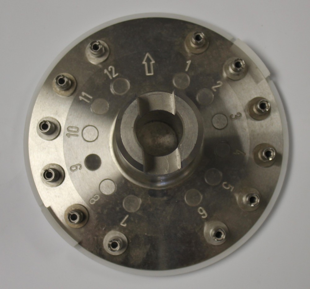 Fiber Optic 12 Position Polishing Disc Plate Tested In Working Condition