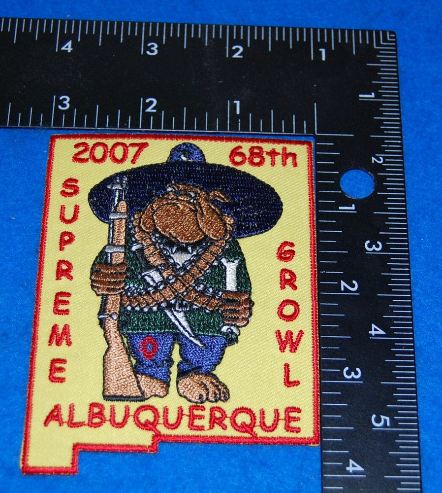 USMC 68th Supreme Growl Albuquerque 2007 Embroidered Patch