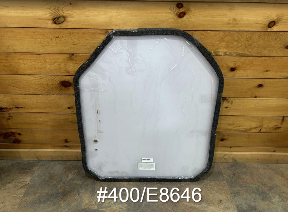1/2" JCB #400/E8646 Polycarbonate Skid Steer Front Windshield - Gasket Install