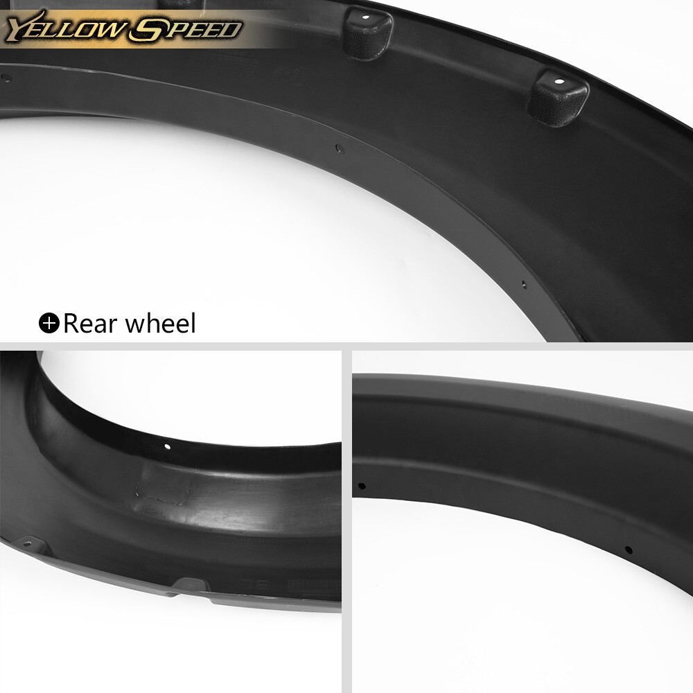 Fit For 2009-2014 Ford F150 Styleside Pocket Rivet Bolt-on Style Fender Flares