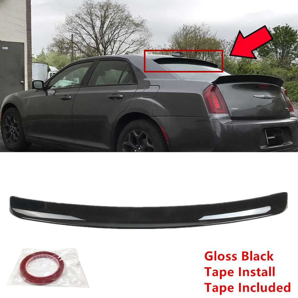 Fit For CHRYSLER 300 300C 2011-2022 Rear Roof Window Spoiler Wing Gloss Black