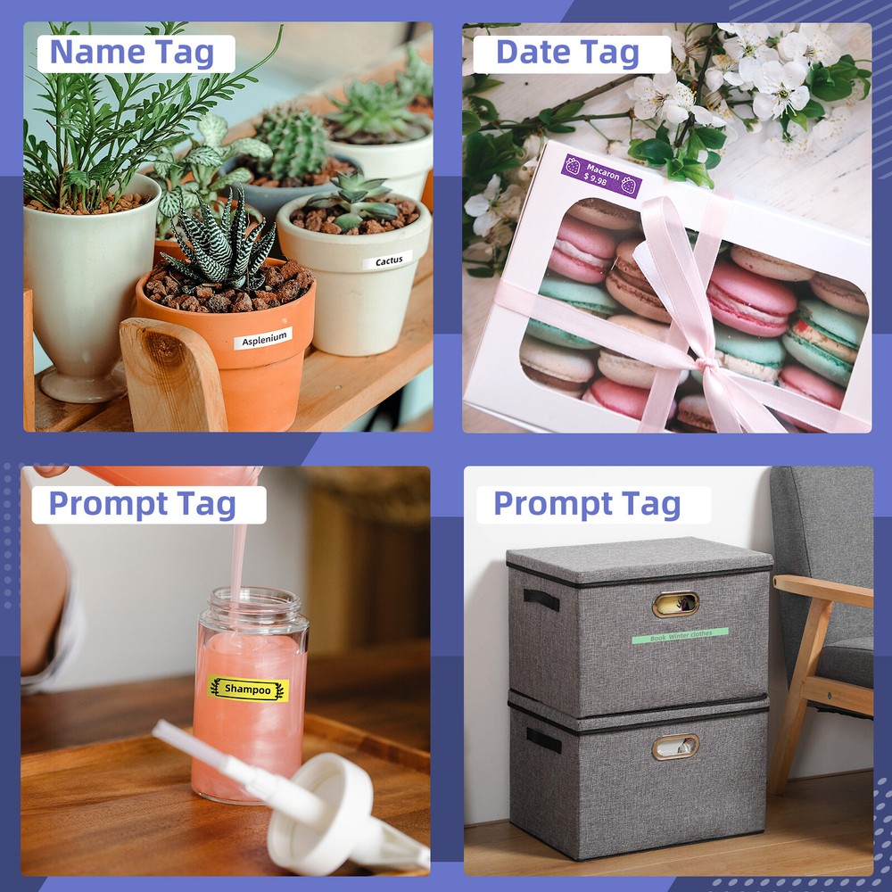 Wireless Pocket Mini Thermal Transfer Label Maker Paper Printer Printing Machine