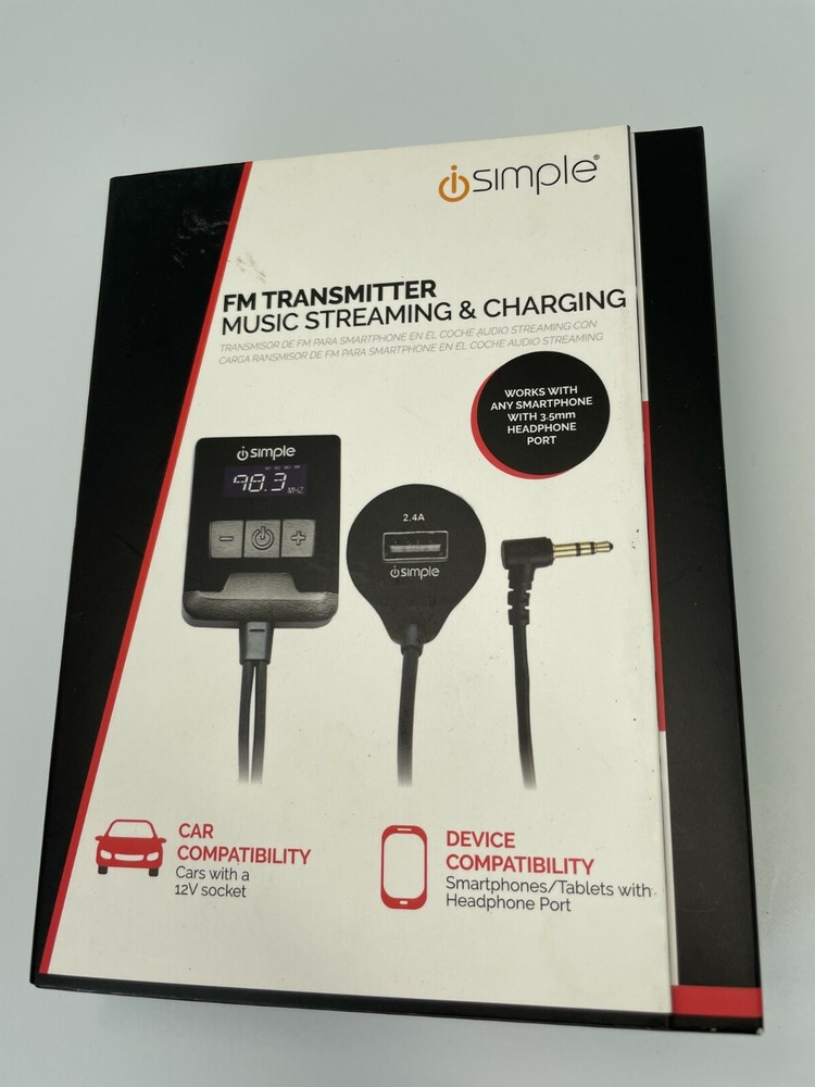 iSimple Universal FM Modulator for Most 3.5mm adapter Enabled Devices - Black