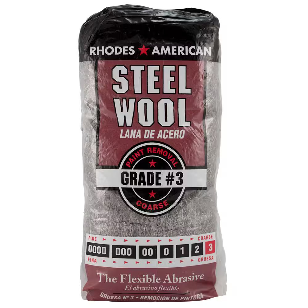 Coarse Grit #3 Steel Wool (12-Pad)
