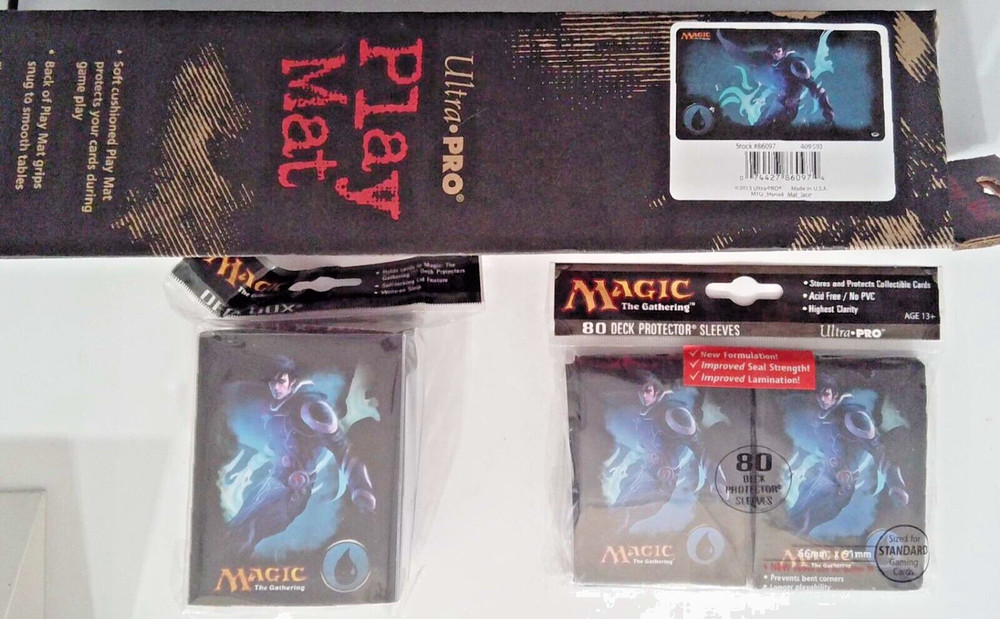 MAGIC THE GATHERING: Jace  Deck Box, Sleeves & Playmat set  [Jace Set]