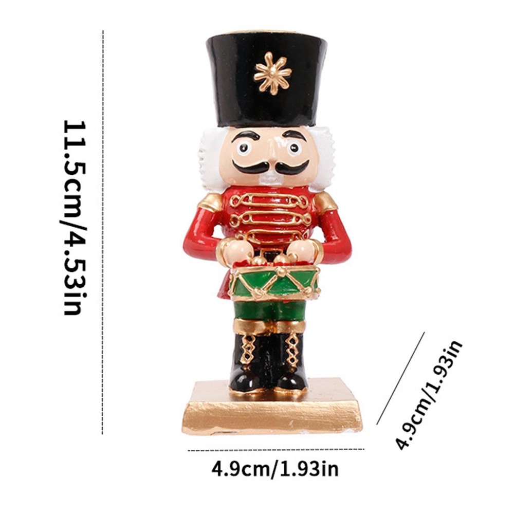 Nutcracker Candle Holder Nutcracker Ornament Figurine Desktop Decoration