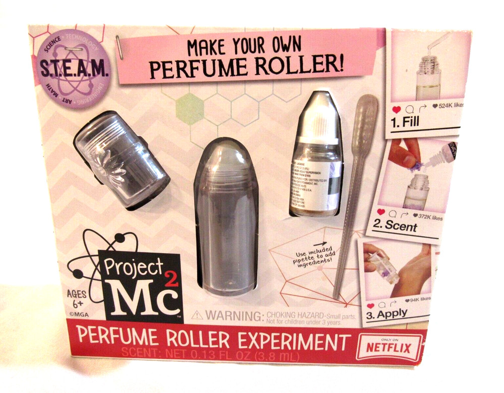 Project Mc2 PERFUME ROLLER Experiment Kit Create Your Own Perfume Scent NEW