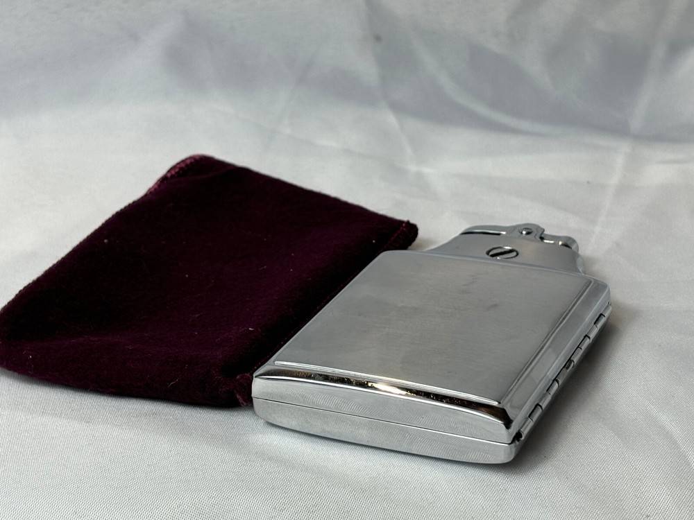 Vtg Ronson Mastercase Lighter Cigarette Holder Combo W/ Pouch "EJG" Initials