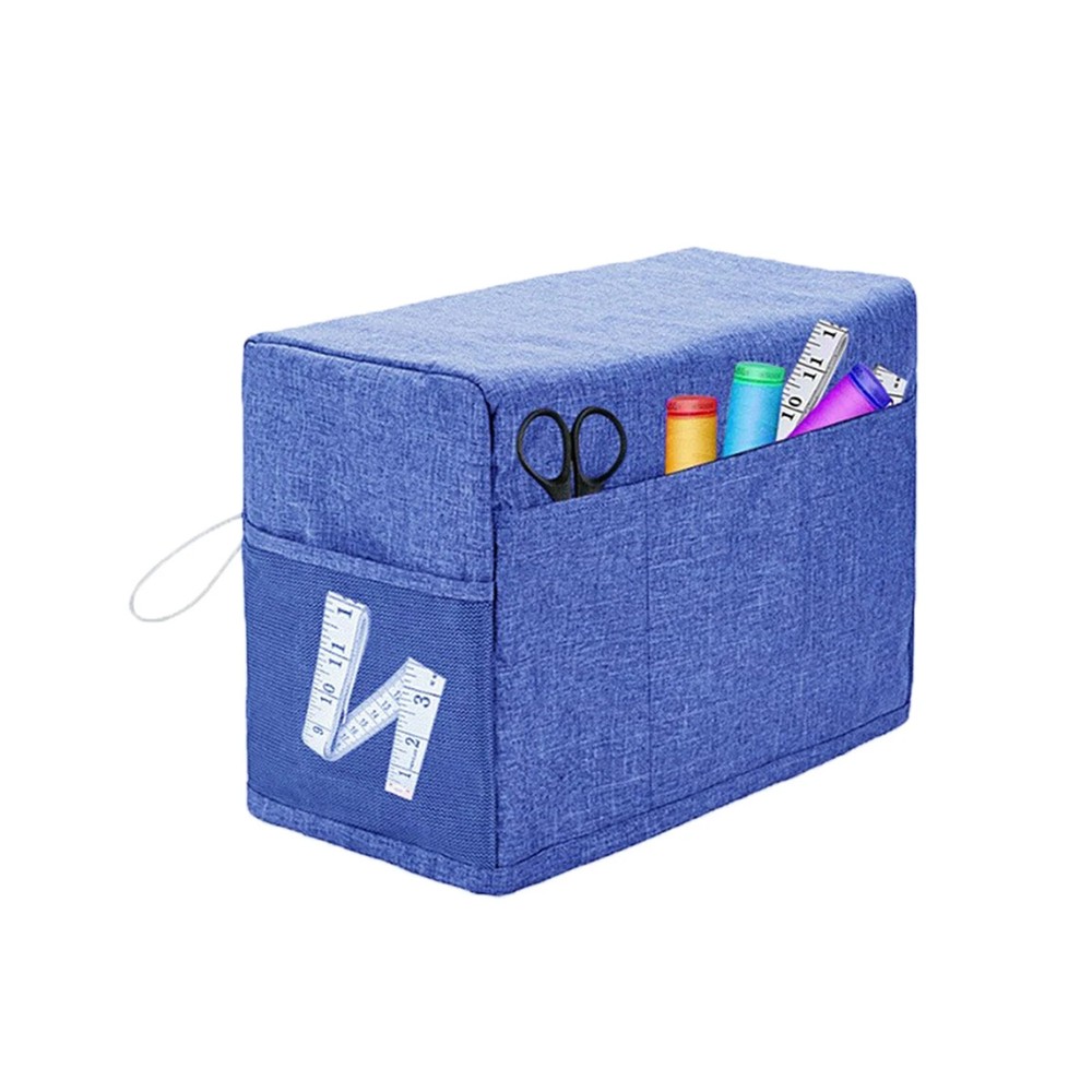 Sewing Machine Protector Dust‑Proof Cover With Tool Storage Pocket 46x21x32cm
