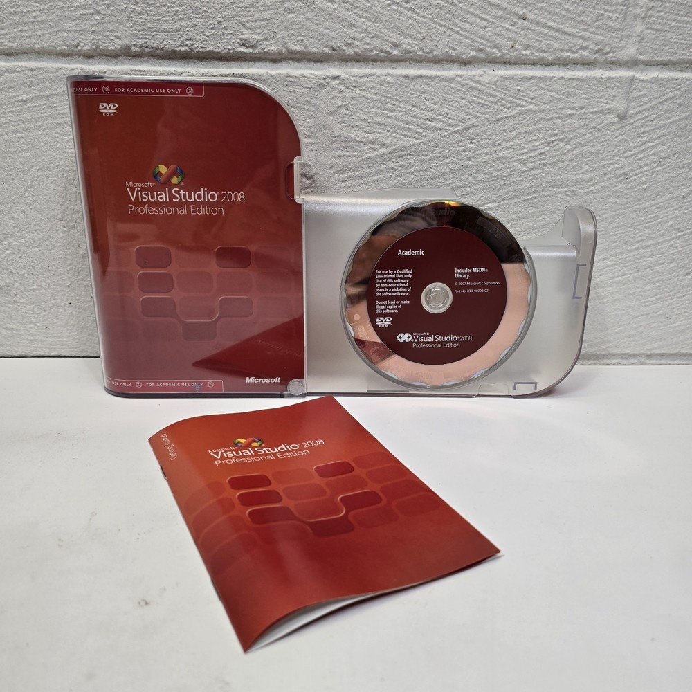 2008 Microsoft Visual Studio Professional Edition & SQL SERVER Academic Version