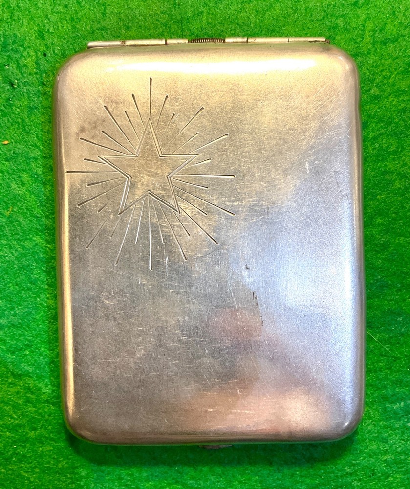 Sterling Russian, SovietEra, Silver Cigarette Case