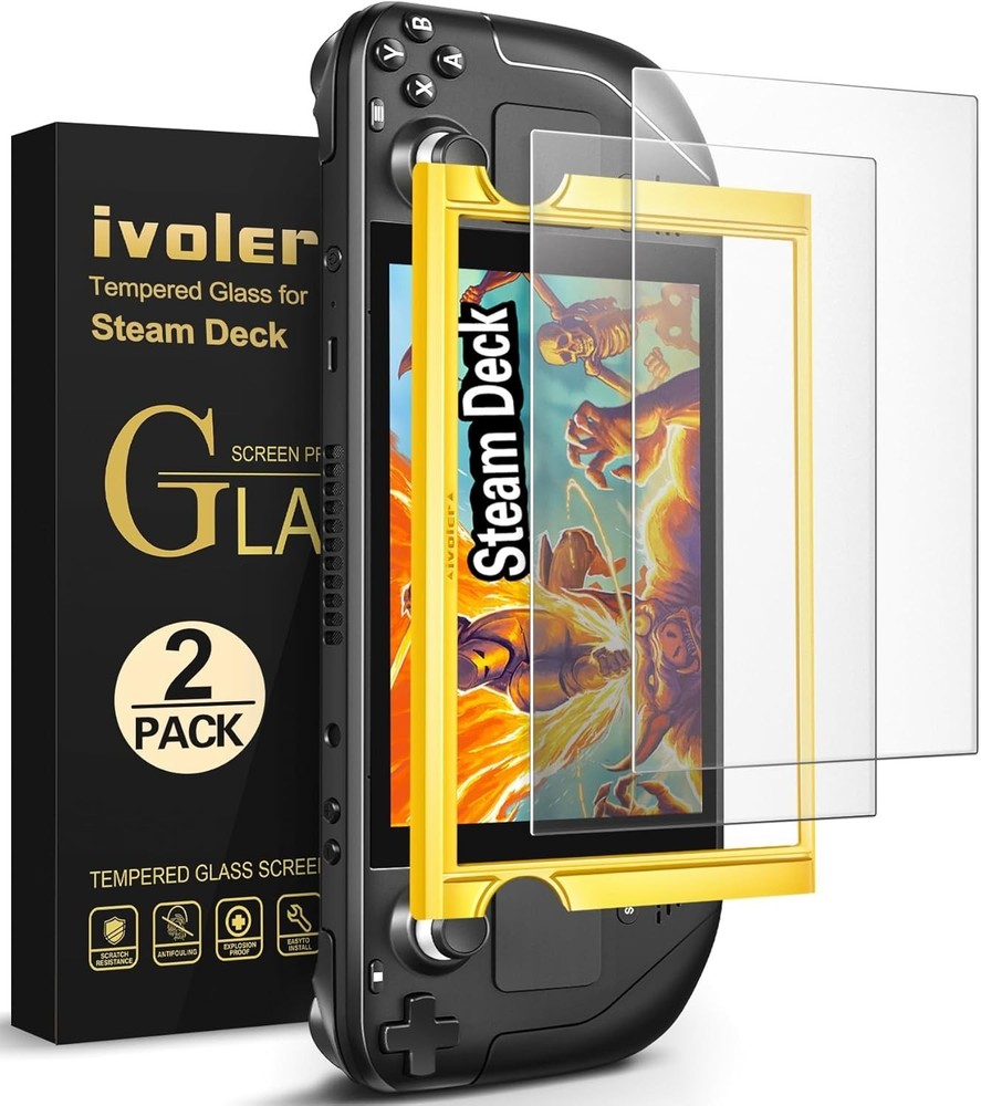 Touch Sensitive Anti-Glare Screen Protector for Steam Deck 7.0 & OLED - 2 Count