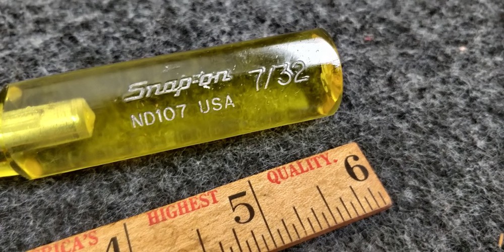 Snap On Tools ND107 Nutdriver 7/32" Nut Driver