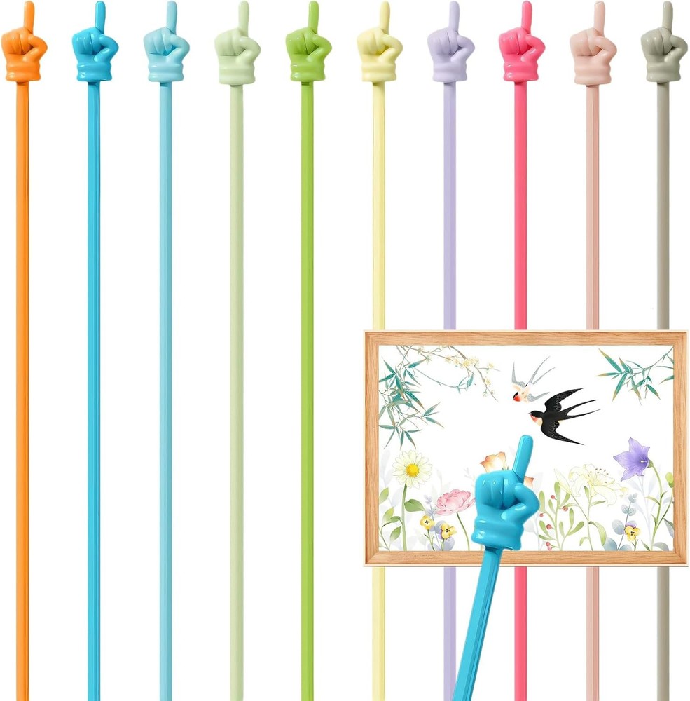 10 Pcs Pointer Stick for Classroom, Cute Teacher Stick, Macaron