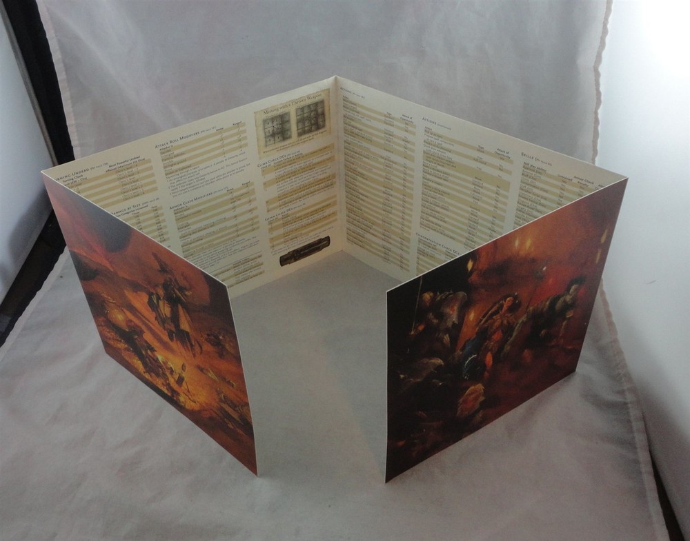 Dungeons & Dragons 3rd Ed d20 4-Panel Dungeon Master Screen D&D (2004)