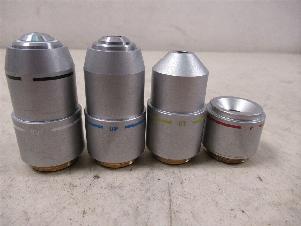 Wolfe Contour Microscope Objective Lenses EA100x EA40x EA10x EA4x