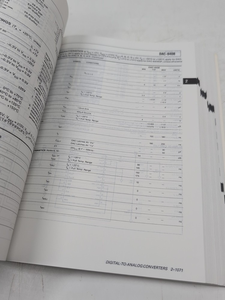 Electronics Book: Analog Devices, Data Converter Reference Manual Vol 1&2 1992