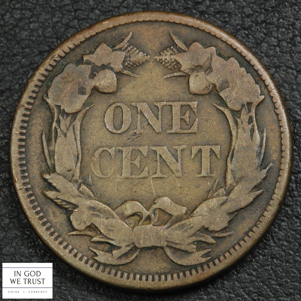 1858 Large Letters Flying Eagle Cent 1C