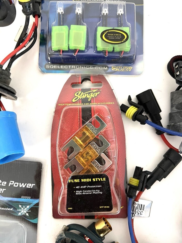 Lot of Various Adapter, Adapter Cables, Hyperbiright Solid LED + MORE