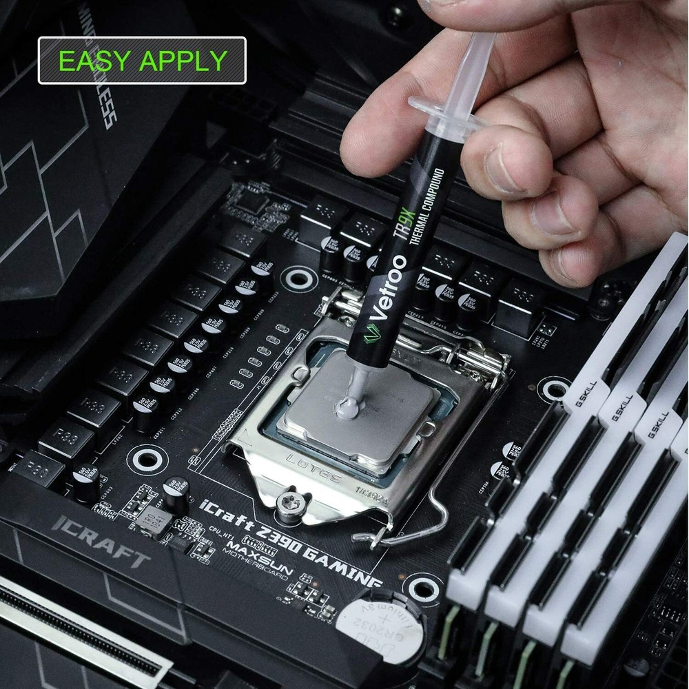 TR9X High Performance Thermal Grease CPU GPU Heatsink Compound Paste Syringe