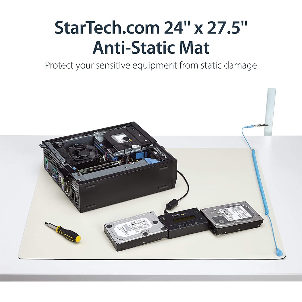 Startech Desktop AntiStatic Computer Mat Desk Accessory - White