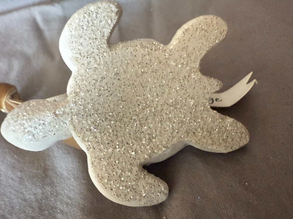 small white ceramic turtle ornament