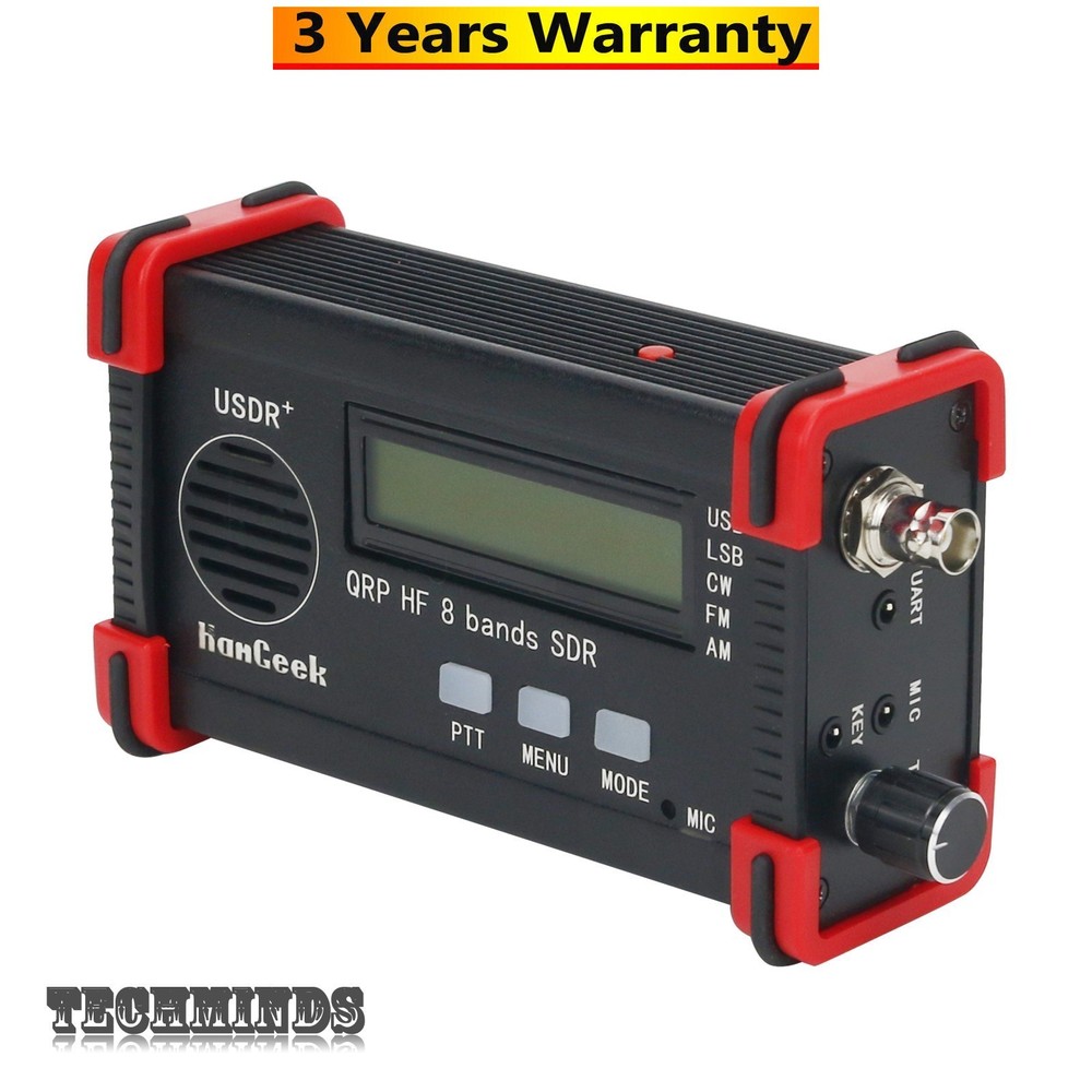 USDX+ USDR HF QRP SDR Transceiver SSB/CW 8-Band 5W DSP SDR FT8 USB LSB Transceiv