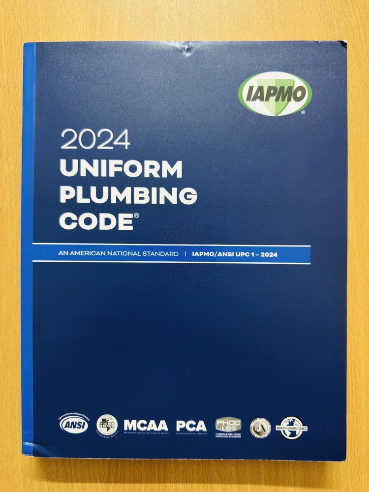2024 Uniform Plumbing Code Soft Cover w/Tabs IAPMO/ANSI UPC 1 Free Ship