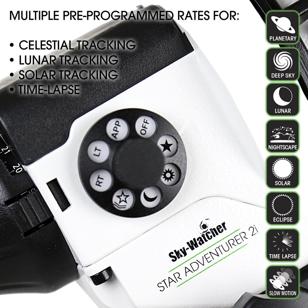 Sky Watcher Star 2i Pro Pack – Motorized DSLR Night Sky Tracker Equatorial Mount