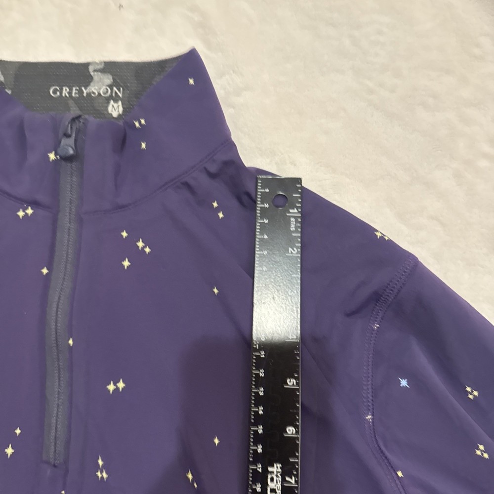 Greyson Tate 1/4 Zip Pullover Purple Raven Medium Men's