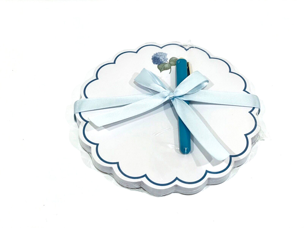 GRAPHIQUE HYDRANGEA NOTEPAD WITH PEN 100 SHEETS