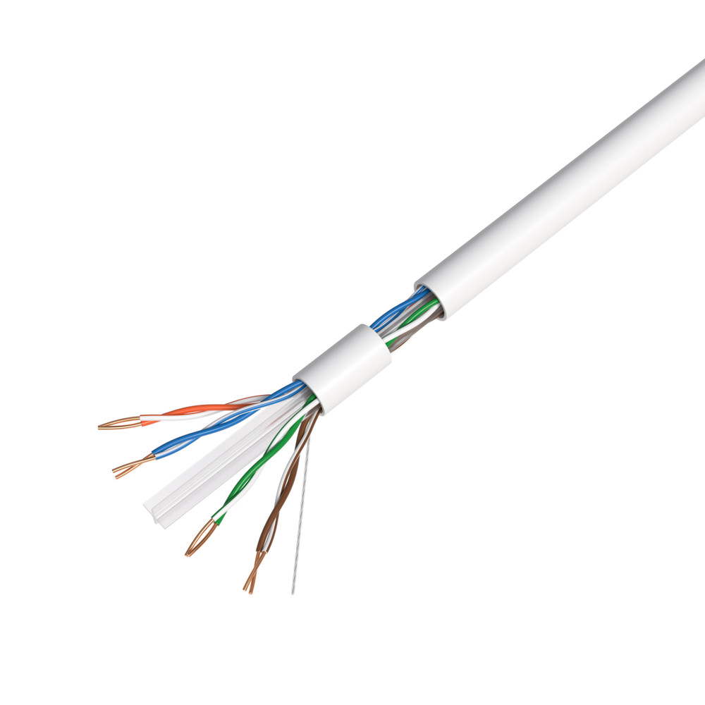 CAT6 Ethernet Cable 1000FT 23AWG CCA Network Solid Bulk Wire, Pull Box, White