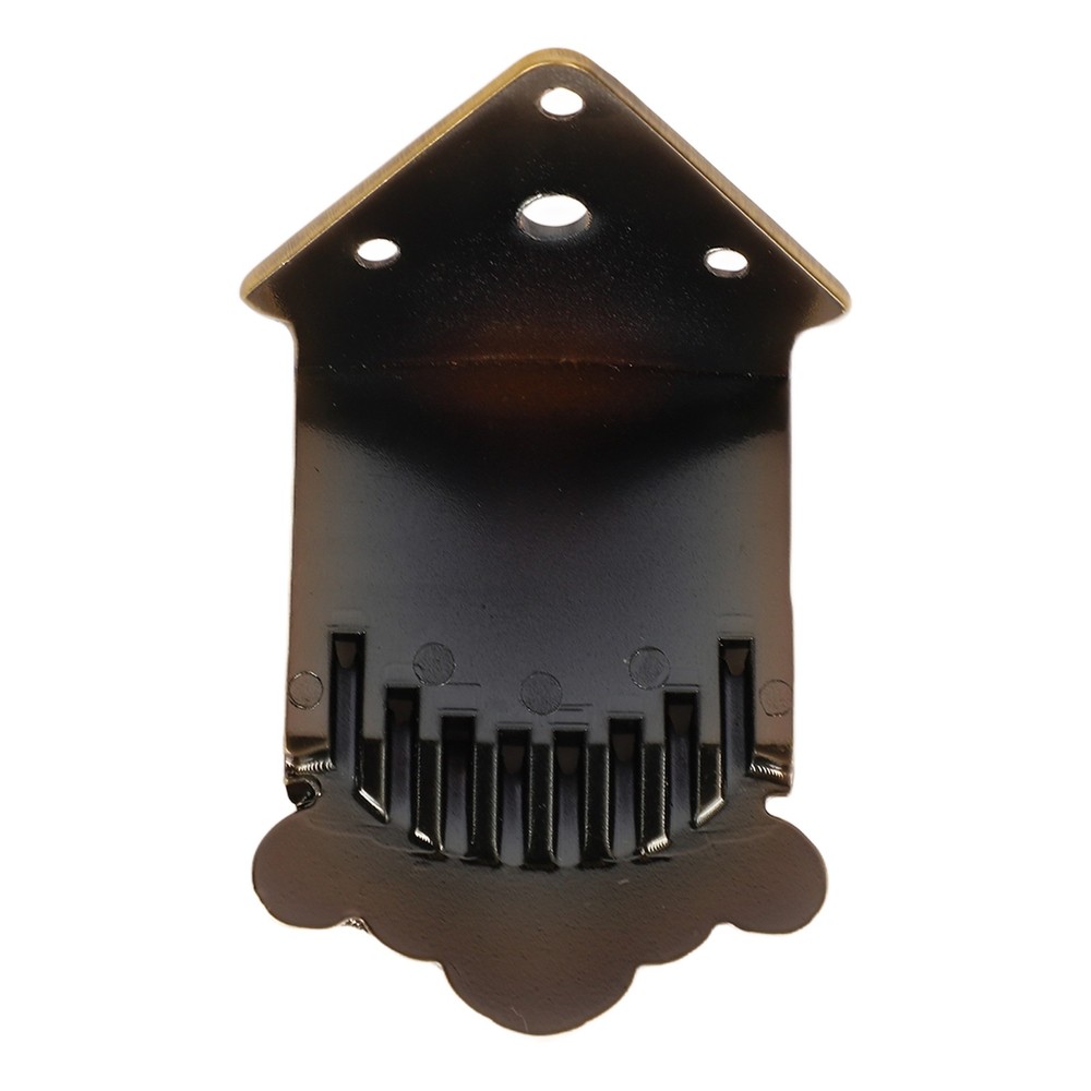 8 String Mandolin Tailpiece Feather Pattern Metal Bronze Color For Mandolin EXEB