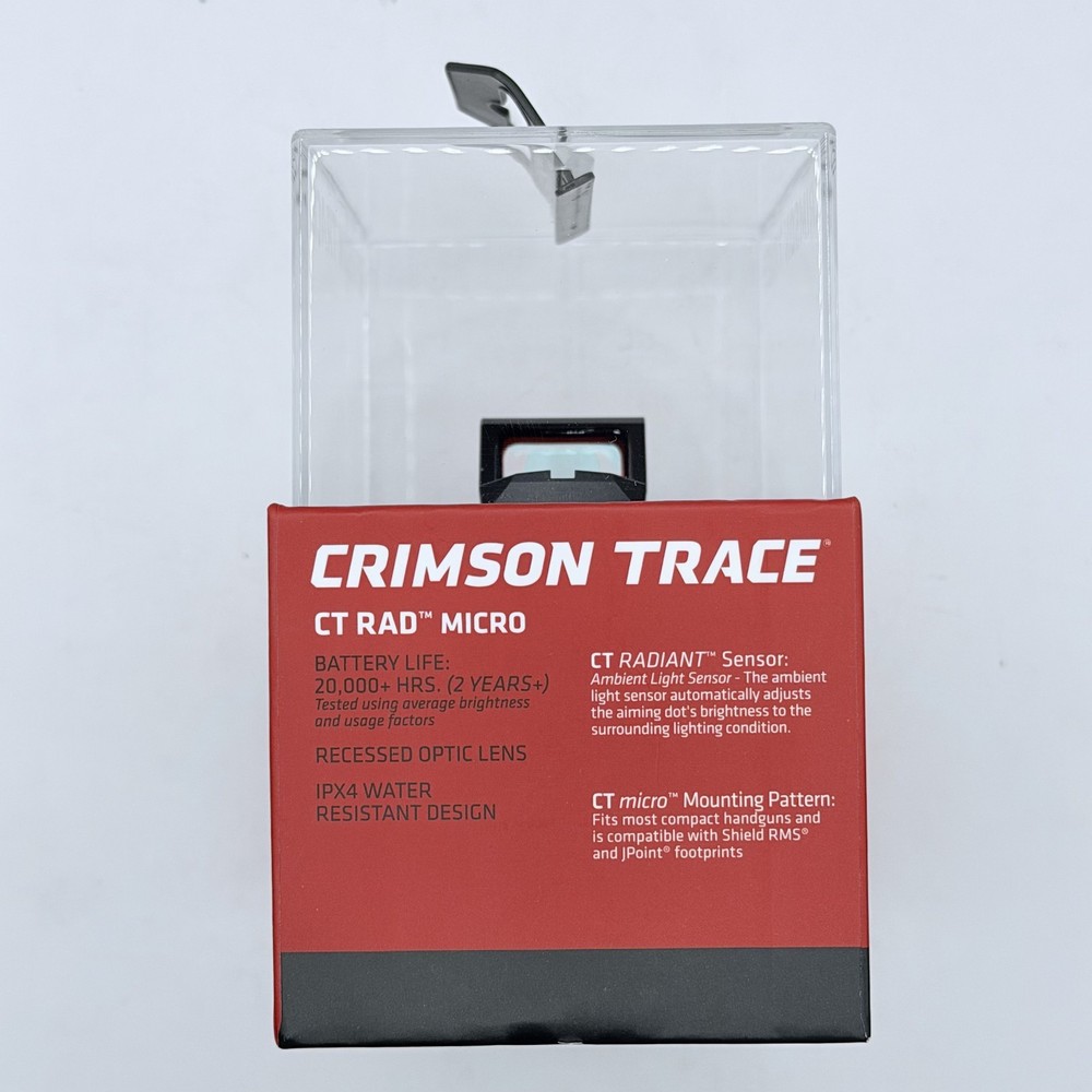 ​Crimson Trace RAD Micro Compact Open Reflex Sight Red Dot Electronic Sight 3MOA
