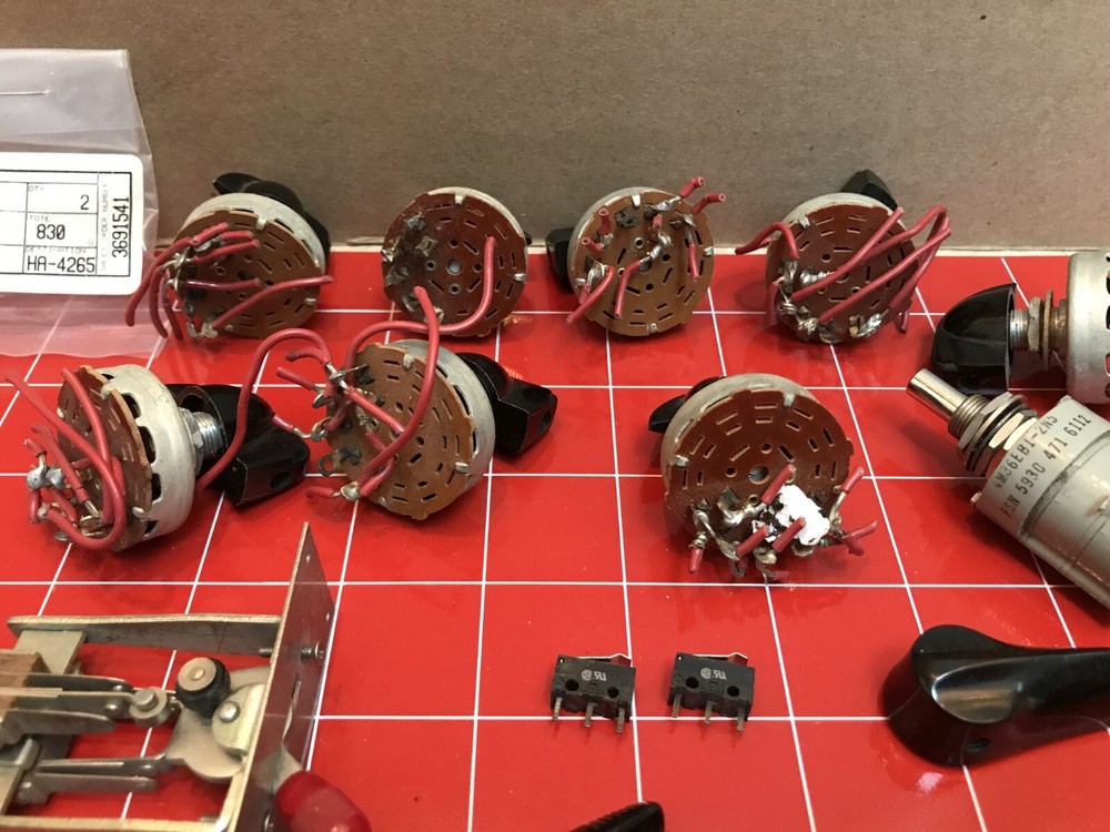 5 Position Rotary Switches Plastic Knobs 250 ohm 5w Pot