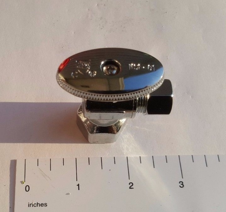 10 Pcs. 3/8" OD Compression X 1/2" Female Angle Valve, 1/4 Turn, Lead Free Brass