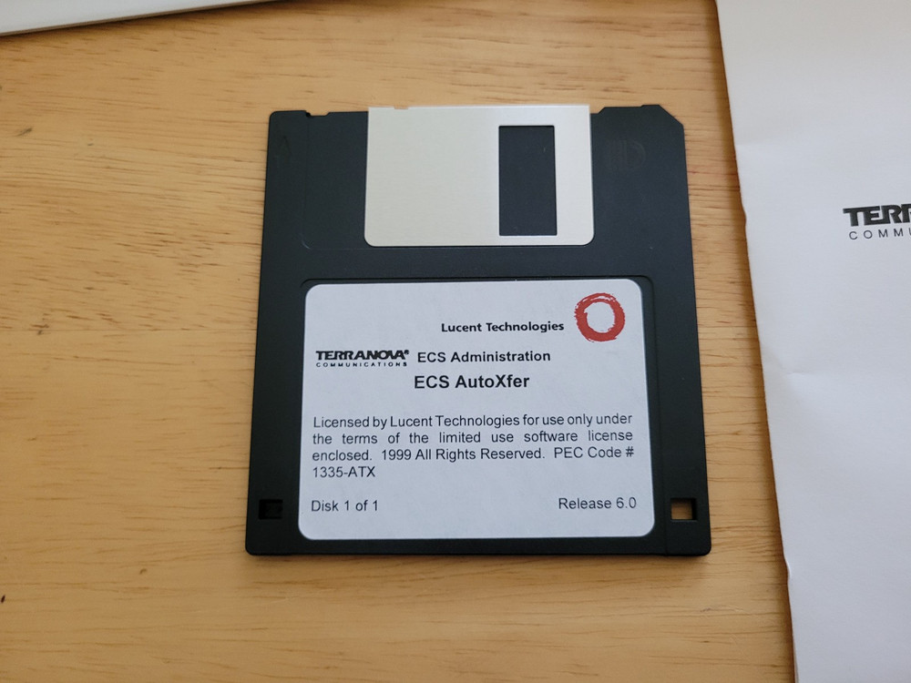 Lucent Technologies Terranova ECS Administration Software + Manual (Read)