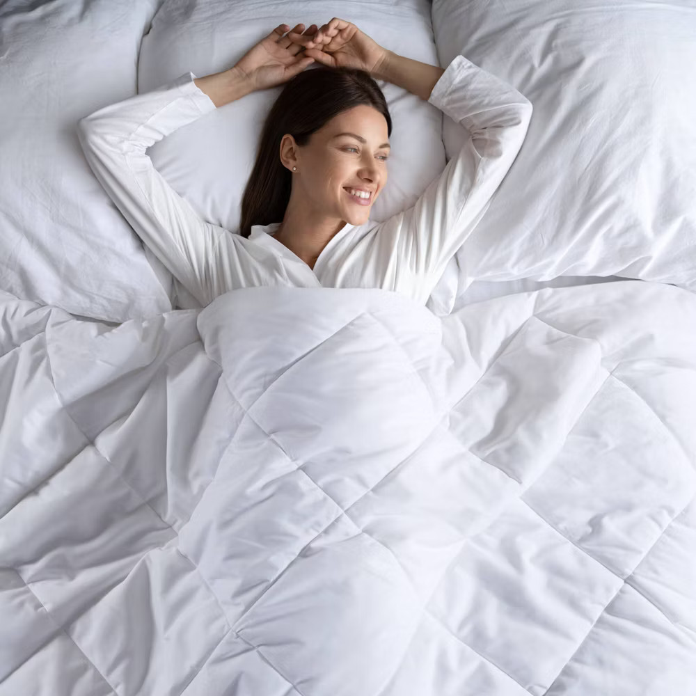 Sharper Image Twin/Twin Extra Long Cooling Touch Oversized Down Microfiber