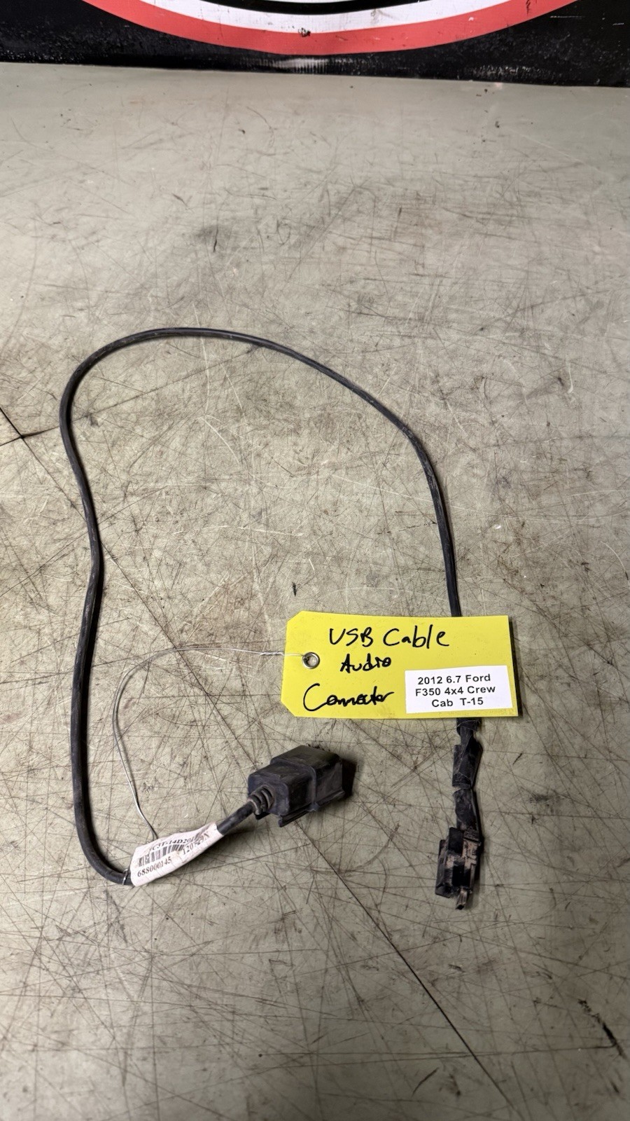 11-16 Ford F250 F350 Sync Usb Cable Audio Connector OEM 9C3T-14D202-Ad