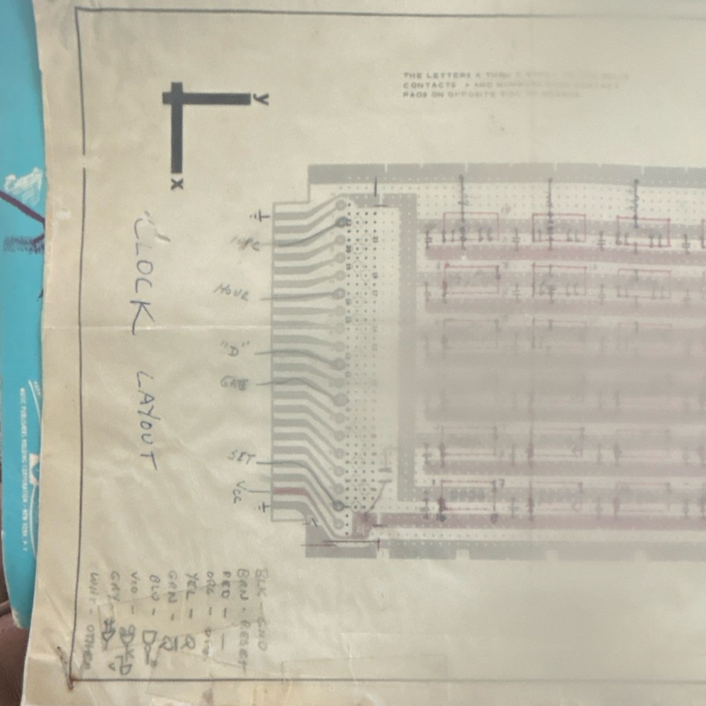 Vector Electronics LASP2 Plugboard Clock Layout Schematic Manual