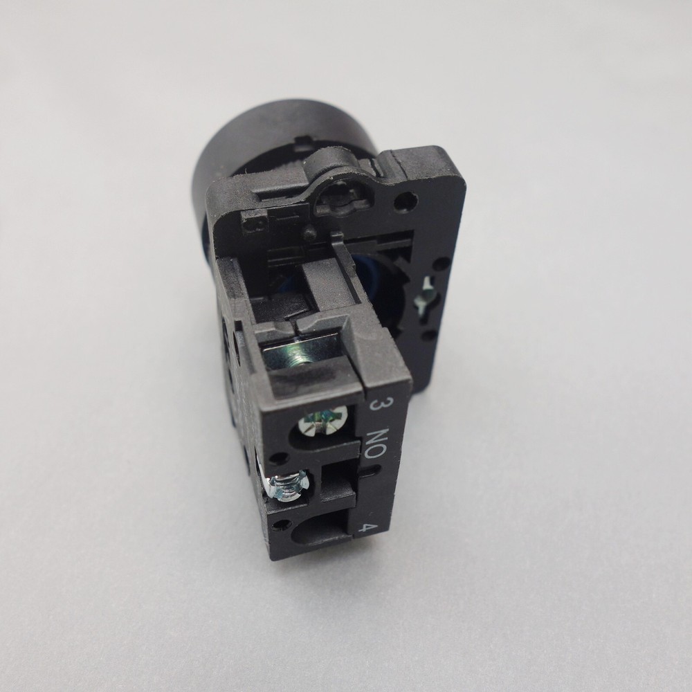 2PCS 22MM PUSHBUTTON SWITCH FITS XB2EA11 White 1No flush push Momentary Plastic