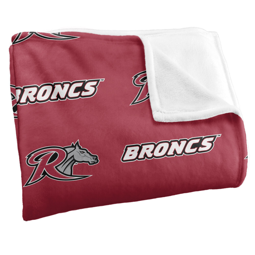 Rider University Logo Pattern Silky Touch Super Soft Throw Blanket